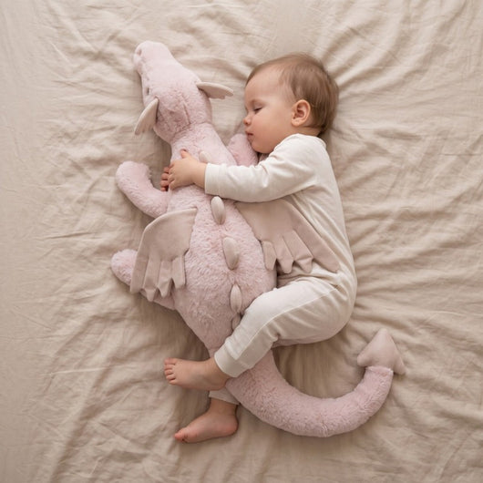True Haven | Ember Dinosaur Plush Toy – Screen-Free Developmental Toy, Safe for Little Hands