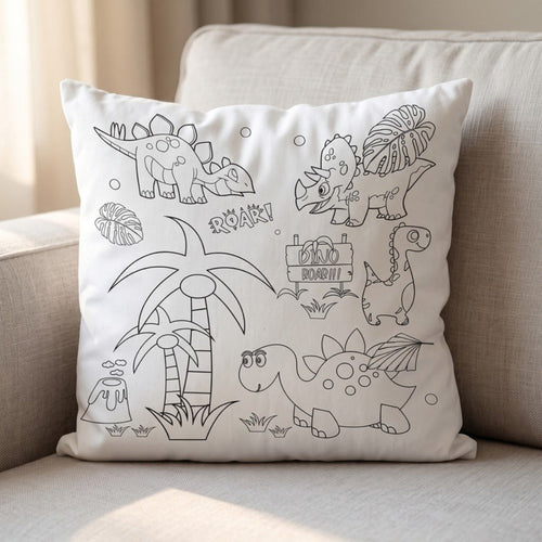 True Haven | Doodle Coloring Pillow Cover – Plush Comfort for Better Sleep, Hypoallergenic Materials