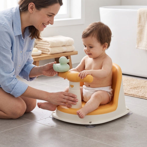 True Haven | Splash Baby Shower Seat – Gentle Bathtime Companion, Easy to Clean