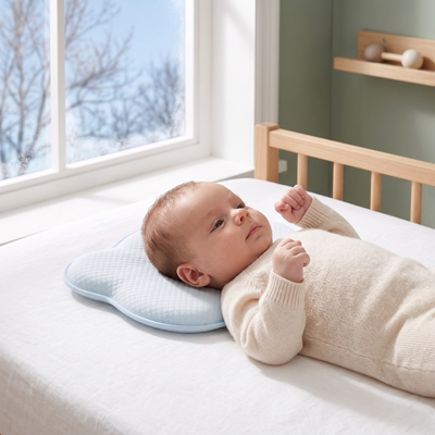 True Haven | Memory Foam Baby Pillow – Cozy Support for Naptime & Bedtime, Machine Washable
