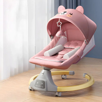 True Haven | Electric Baby Rocking Bassinet – 180° Flat-Lying Position, Bluetooth Music