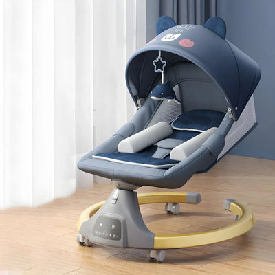 True Haven | Electric Baby Rocking Bassinet – 180° Flat-Lying Position, Bluetooth Music