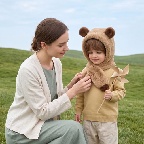 True Haven | Baby Earflap Hat – Cozy Cold-Weather Layer, Machine Washable