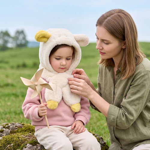 True Haven | Baby Earflap Hat – Cozy Cold-Weather Layer, Machine Washable