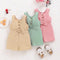 True Haven | 3-Piece Baby Girl Camisole & Shorts Set – Soft Knit Comfort, Great for Summer Photos