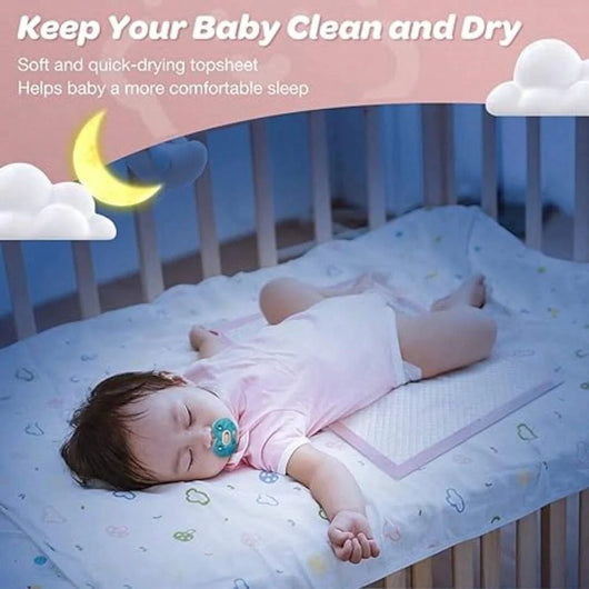 True Haven | Disposable Baby Changing Pads (20-Pack) – Waterproof & Leak-Proof, Ultra-Absorbent & Breathable