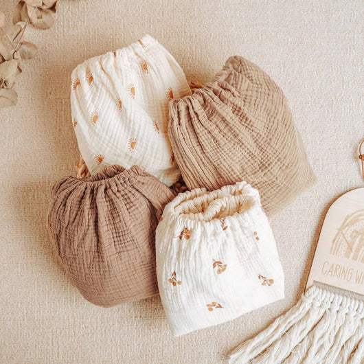 True Haven | 2-Pack Muslin Bassinet Sheets – Soft Breathable Cotton, Fits Bassinets & Moses Baskets