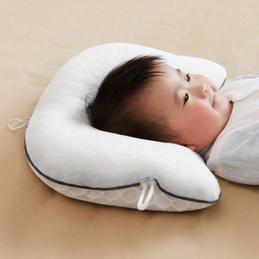 True Haven | Baby Head Shaping Pillow – Breathable Materials, Lightweight & Easy to Carry