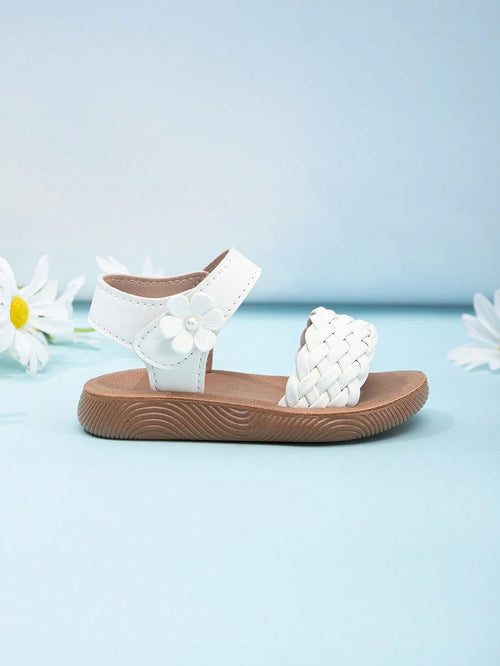 True Haven | Girls' Soft Sole Outdoor Sandals – Secure Hook & Loop Strap, Comfy All-Day Wear