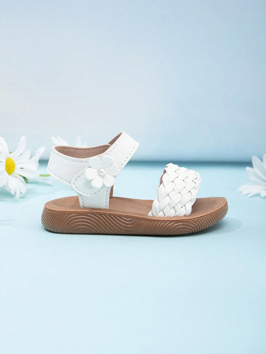 True Haven | Girls' Soft Sole Outdoor Sandals – Secure Hook & Loop Strap, Comfy All-Day Wear