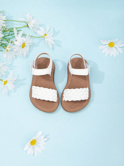 True Haven | Girls' Soft Sole Outdoor Sandals – Secure Hook & Loop Strap, Comfy All-Day Wear
