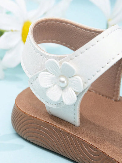 True Haven | Girls' Soft Sole Outdoor Sandals – Secure Hook & Loop Strap, Comfy All-Day Wear