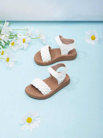 True Haven | Girls' Soft Sole Outdoor Sandals – Secure Hook & Loop Strap, Comfy All-Day Wear