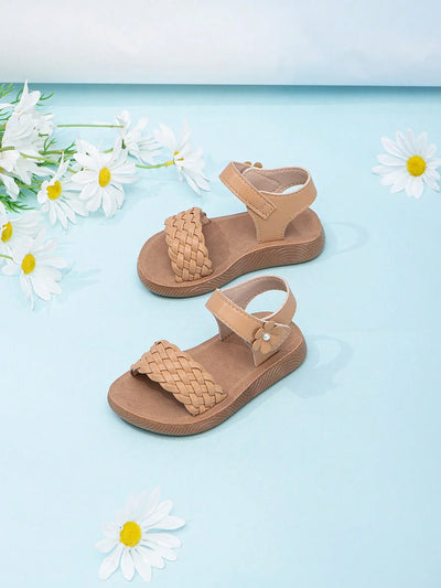 True Haven | Girls' Soft Sole Outdoor Sandals – Secure Hook & Loop Strap, Comfy All-Day Wear