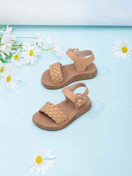 True Haven | Girls' Soft Sole Outdoor Sandals – Secure Hook & Loop Strap, Comfy All-Day Wear