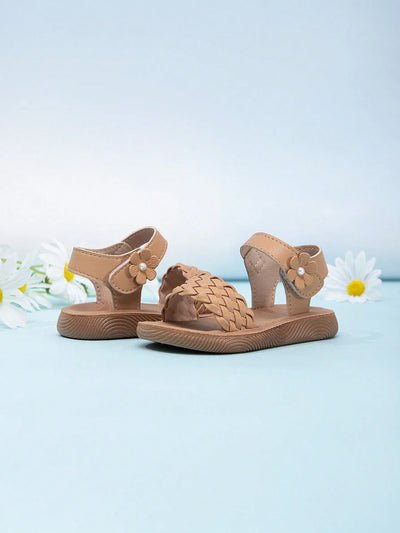 True Haven | Girls' Soft Sole Outdoor Sandals – Secure Hook & Loop Strap, Comfy All-Day Wear