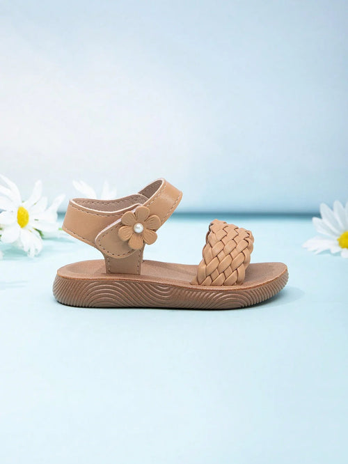 True Haven | Girls' Soft Sole Outdoor Sandals – Secure Hook & Loop Strap, Comfy All-Day Wear
