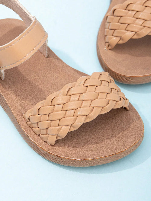 True Haven | Girls' Soft Sole Outdoor Sandals – Secure Hook & Loop Strap, Comfy All-Day Wear