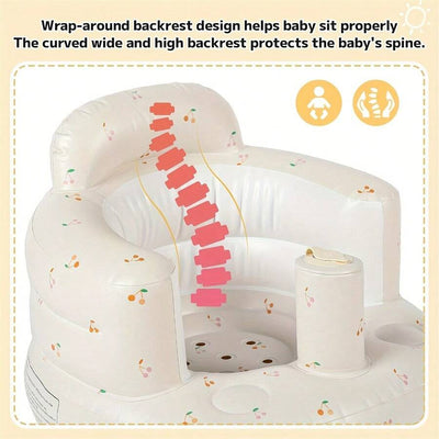 True Haven | Inflatable Baby Floor Seat – Soft & Protective Design, Portable & Easy to Inflate
