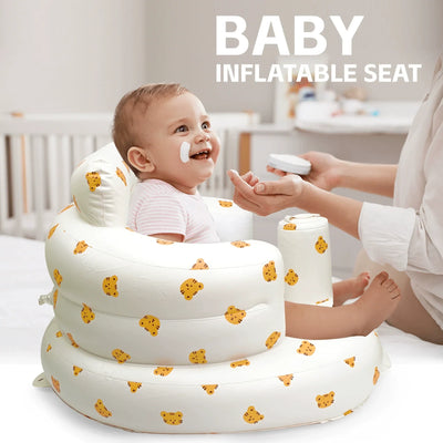 True Haven | Inflatable Baby Floor Seat – Soft & Protective Design, Portable & Easy to Inflate