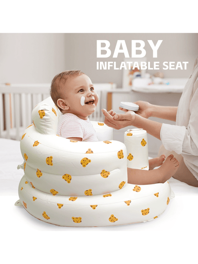 True Haven | Inflatable Baby Floor Seat – Soft & Protective Design, Portable & Easy to Inflate