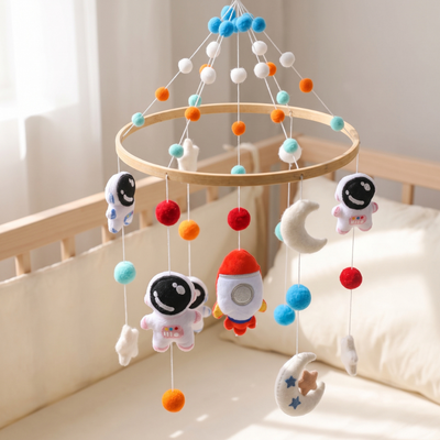 True Haven | Wren Baby Crib Mobile – Cozy Support for Naptime & Bedtime, Machine Washable