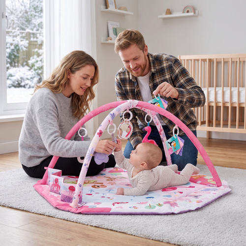 True Haven | Sensory Baby Play Gym – Interactive Toy for Toddlers, Supports Motor Skills