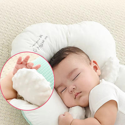 True Haven | U-Shaped Baby Head Support Pillow – Organic Cotton, Adjustable Fit