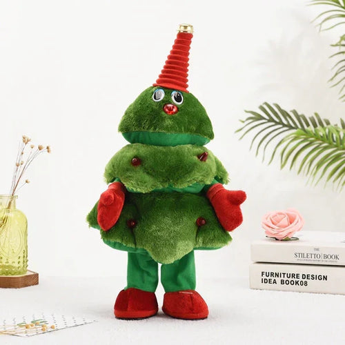 True Haven | Singing Dancing Christmas Tree Plush Toy – 8 Holiday Sing-Along Songs, Battery Powered & Portable