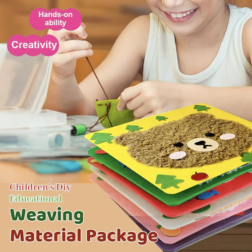 True Haven | DIY Knitting & Embroidery Craft Set for Kids – Safe Non-Toxic Materials, Builds Creativity