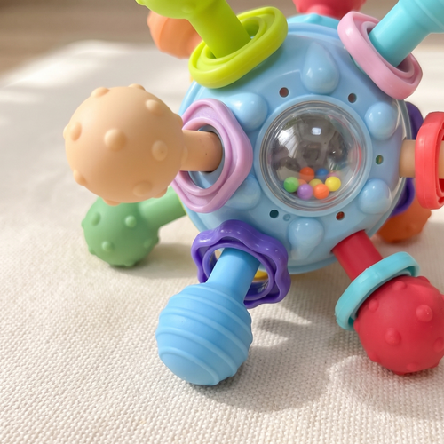 True Haven | Montessori Sensory Teether Toy – Durable Playtime Favorite, Non-Toxic Materials