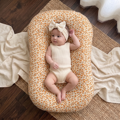 True Haven | Ultra-Soft Infant Lounger Bed – Cozy Support for Naptime & Bedtime, Machine Washable