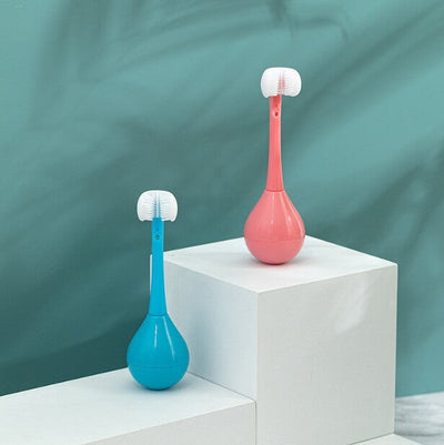 True Haven | Kids Three-Sided Toothbrush – Full-Coverage Brush Design, Gentle Soft Bristles