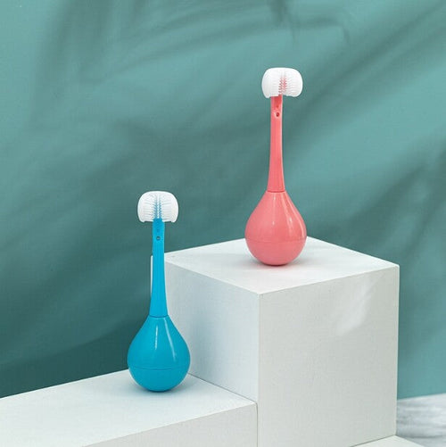 True Haven | Kids Three-Sided Toothbrush – Full-Coverage Brush Design, Gentle Soft Bristles