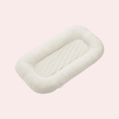 True Haven | Plush Infant Lounger Nest – Padded Newborn Tummy Time Nest, 4 Colors