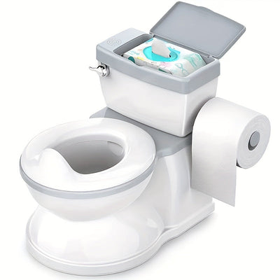 True Haven | Realistic Potty Training Seat – Built-In Wipe Compartment, Quick to Assemble