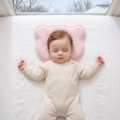 True Haven | Memory Foam Baby Pillow – Cozy Support for Naptime & Bedtime, Machine Washable