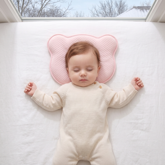 True Haven | Memory Foam Baby Pillow – Cozy Support for Naptime & Bedtime, Machine Washable