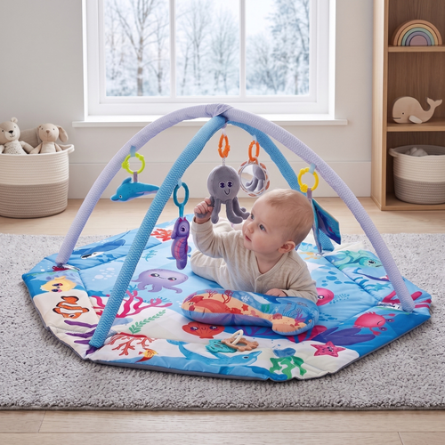 True Haven | Sensory Baby Play Gym – Interactive Toy for Toddlers, Supports Motor Skills