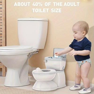 True Haven | Realistic Potty Training Seat – Built-In Wipe Compartment, Quick to Assemble