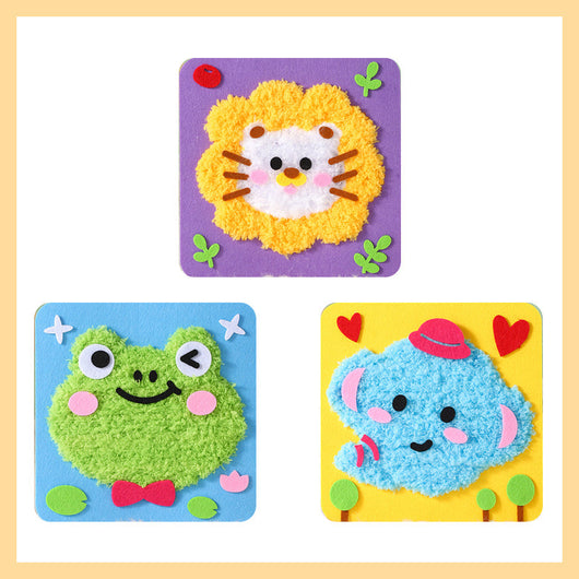 True Haven | DIY Knitting & Embroidery Craft Set for Kids – Safe Non-Toxic Materials, Builds Creativity