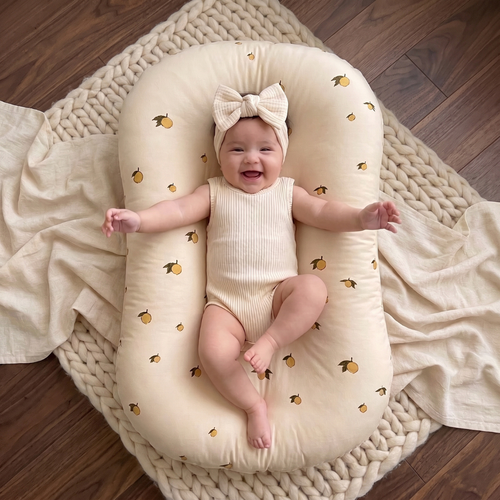 True Haven | Ultra-Soft Infant Lounger Bed – Cozy Support for Naptime & Bedtime, Machine Washable