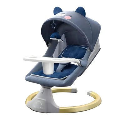True Haven | Electric Baby Rocking Bassinet – 180° Flat-Lying Position, Bluetooth Music