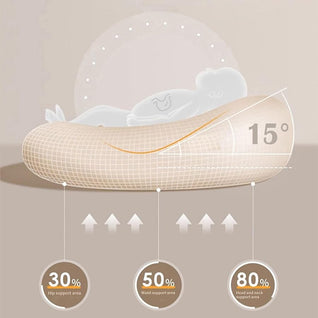 True Haven | Baby Lounger Pillow Cover – Soft Breathable Cotton, Machine Washable