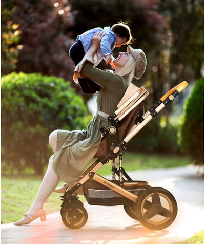 True Haven | 3-in-1 Baby Stroller, Bassinet & Car Seat – Converts in 3 Easy Steps, Reversible Seat Design