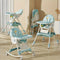 True Haven | Adjustable Baby High Chair – 5-Point Safety Harness, Grows from Baby to Toddler