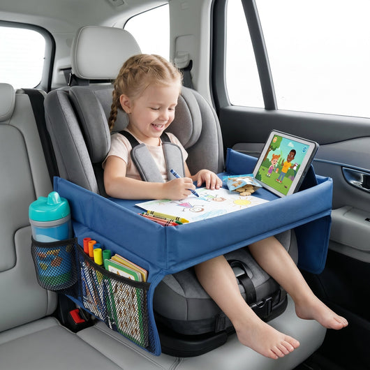 True Haven | Kids Snack and Play Travel Tray – Mealtime Made Easier, Hands-Free Comfort