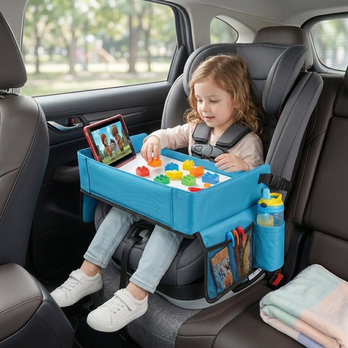 True Haven | Kids Snack and Play Travel Tray – Mealtime Made Easier, Hands-Free Comfort