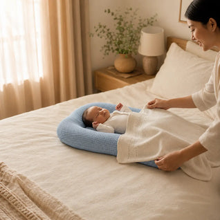 True Haven | Breathable Mesh Baby Lounger – Cool 3D-Mesh Newborn Support Nest, 0-6 Months, 7 Colors