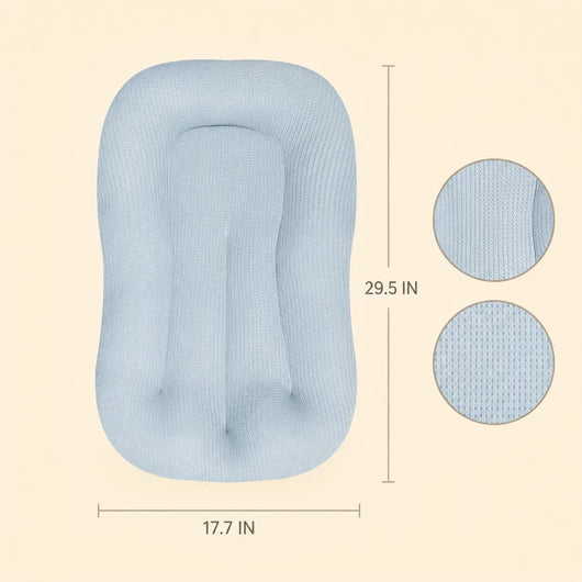 True Haven | Breathable Mesh Baby Lounger – Cool 3D-Mesh Newborn Support Nest, 0-6 Months, 7 Colors